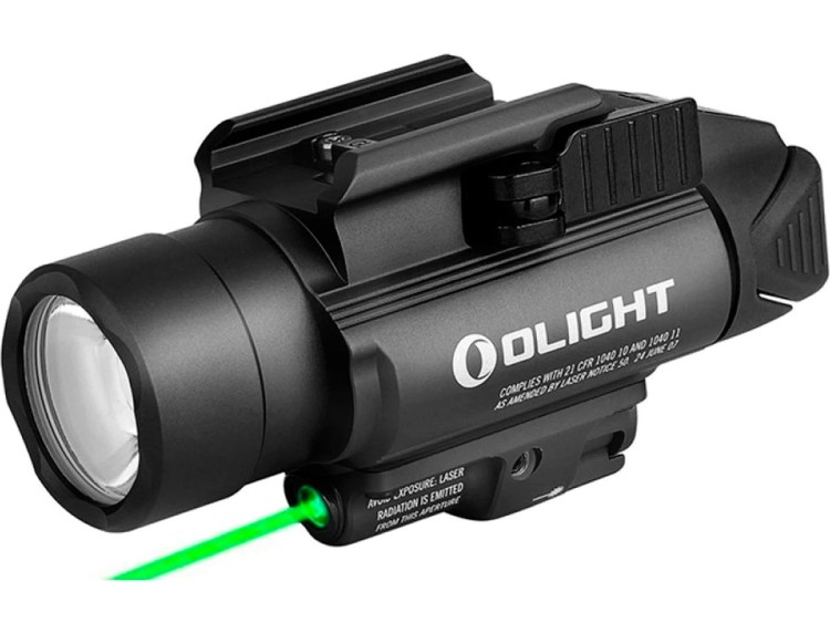 Фонарь подствольный Olight Baldr Pro,пистолетный,1350 lm,зелёный ЛЦУ,чёрный