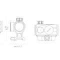 Коллиматорный прицел Hawke Endurance 1x25 Weaver Red Dot 3MOA