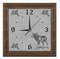 Часы настенные с изображением горного барана