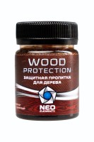 Состав для обработки древесины Neo Elements Wood Protection, красно-коричневый, 50 мл