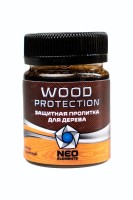 Состав для обработки древесины Neo Elements Wood Protection, светло-коричневый, 50 мл