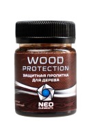 Состав для обработки древесины Neo Elements Wood Protection, тёмно-коричневый, 50 мл